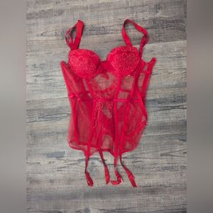 Victoria's Secret NWOT bustier-corset style lingerie with push up bra
